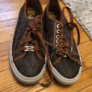 MK Michael Kors Brown Sneakers worn a few times